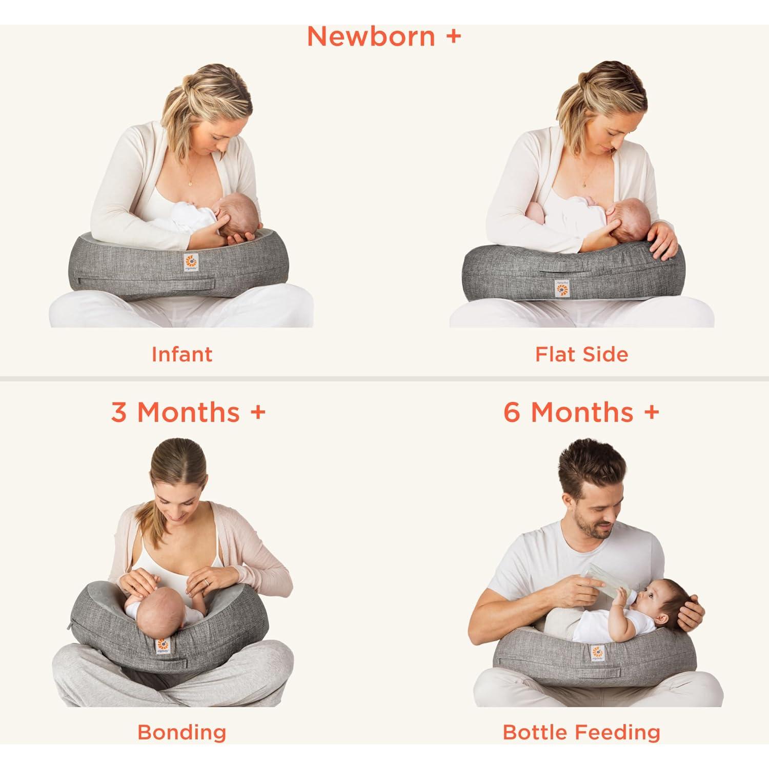 Almohada de Lactancia Ergobaby Natural Curve Gris