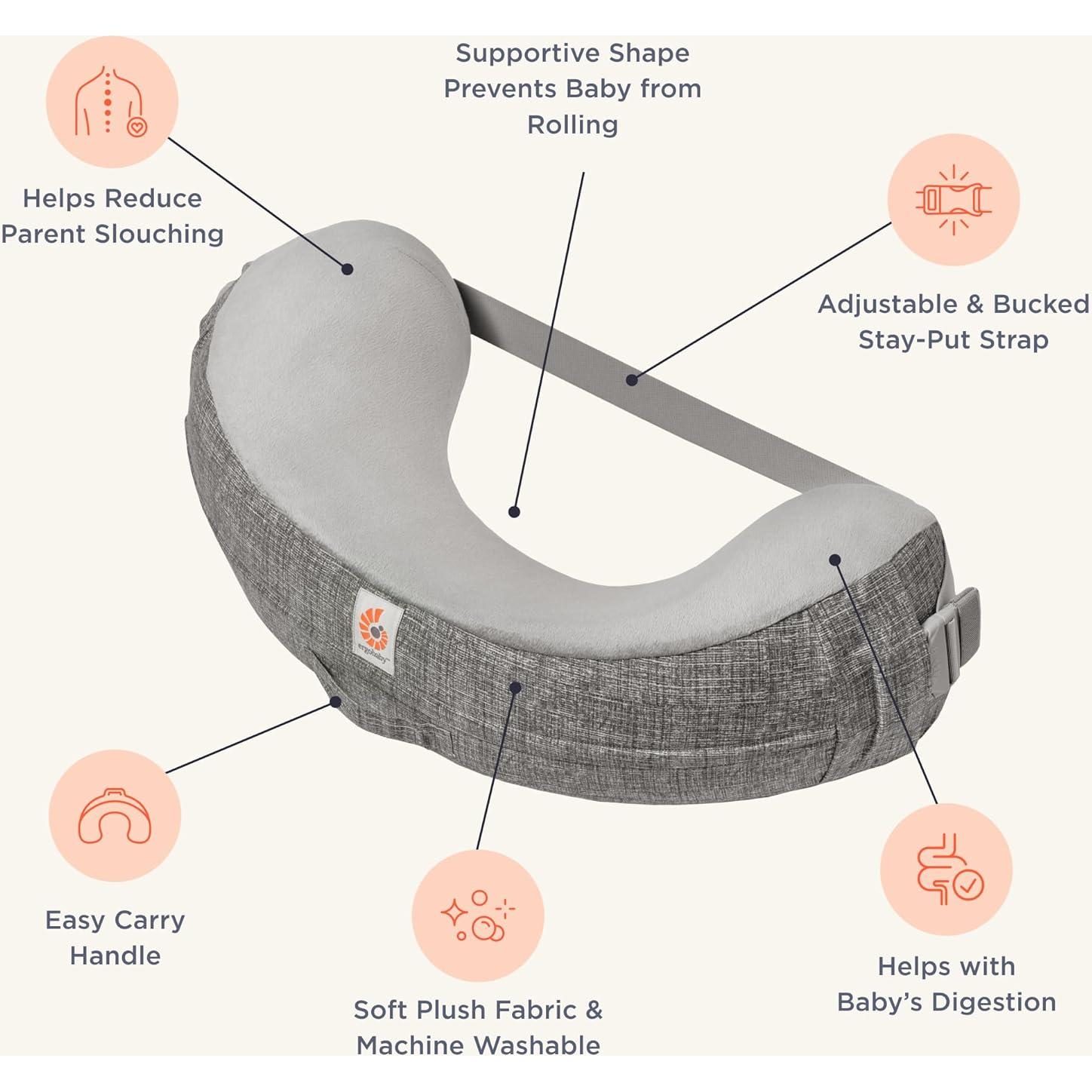 Almohada de Lactancia Ergobaby Natural Curve Gris