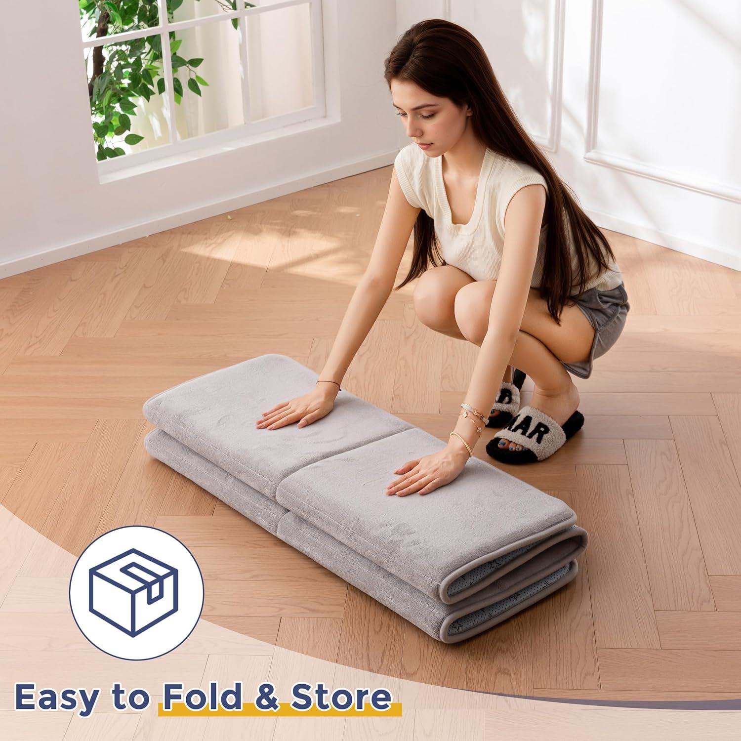 Alfombra de Juego MAXYOYO 91x152cm Gris Antideslizante 3cm