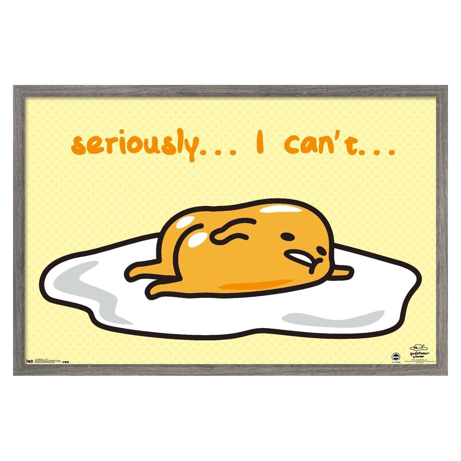 Póster Enmarcado Trends International Gudetama 57x37 cm