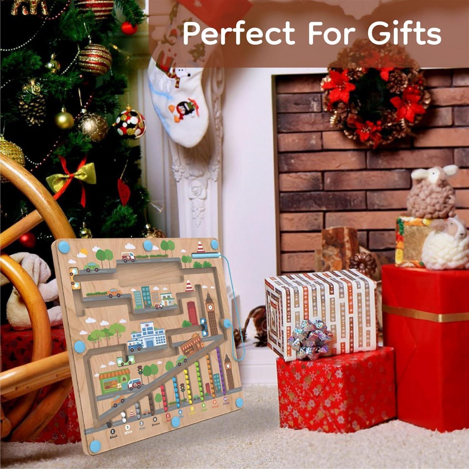 Tablero Laberinto Magnético Letoiz 30x29cm Juguete Educativo