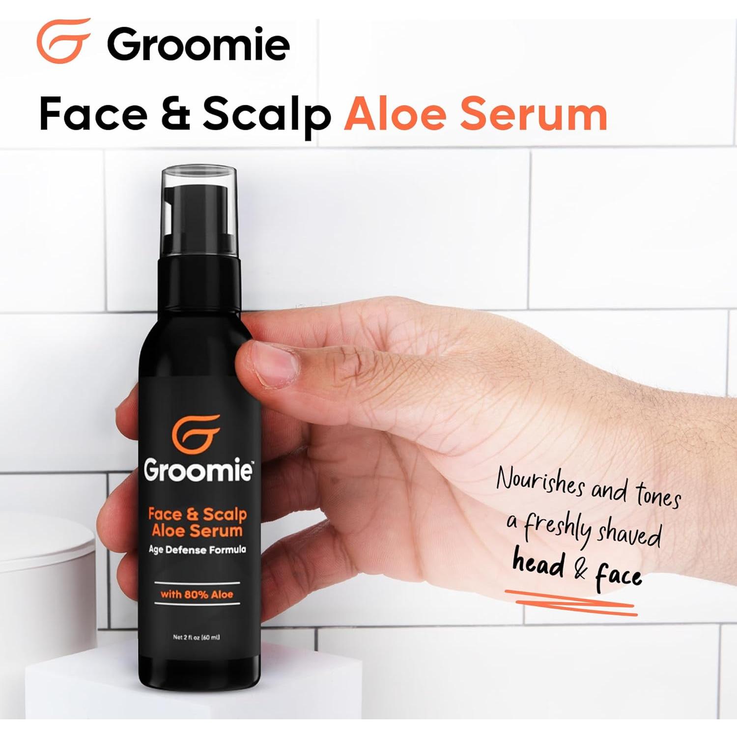 Suero de Aloe Vera Groomie 80% Hidratante para Piel y Cabello