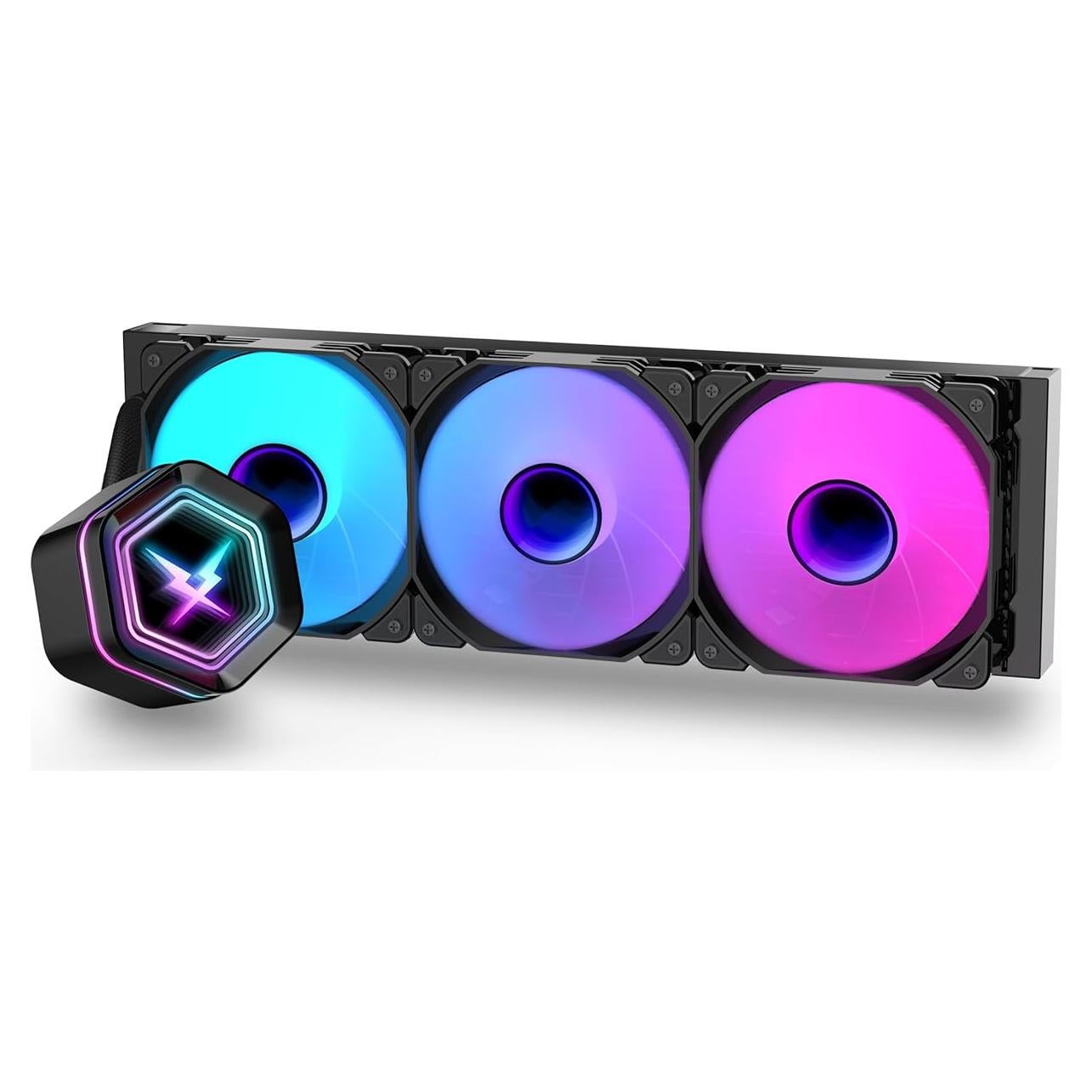 Enfriador Líquido RUIX NC360 ARGB 360mm para CPU - Negro