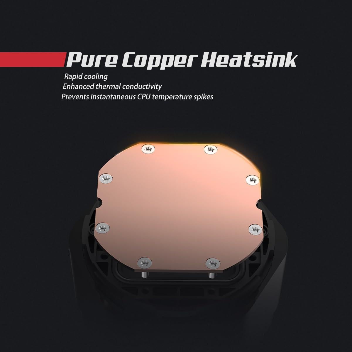 Enfriador Líquido RUIX NC360 ARGB 360mm para CPU - Negro