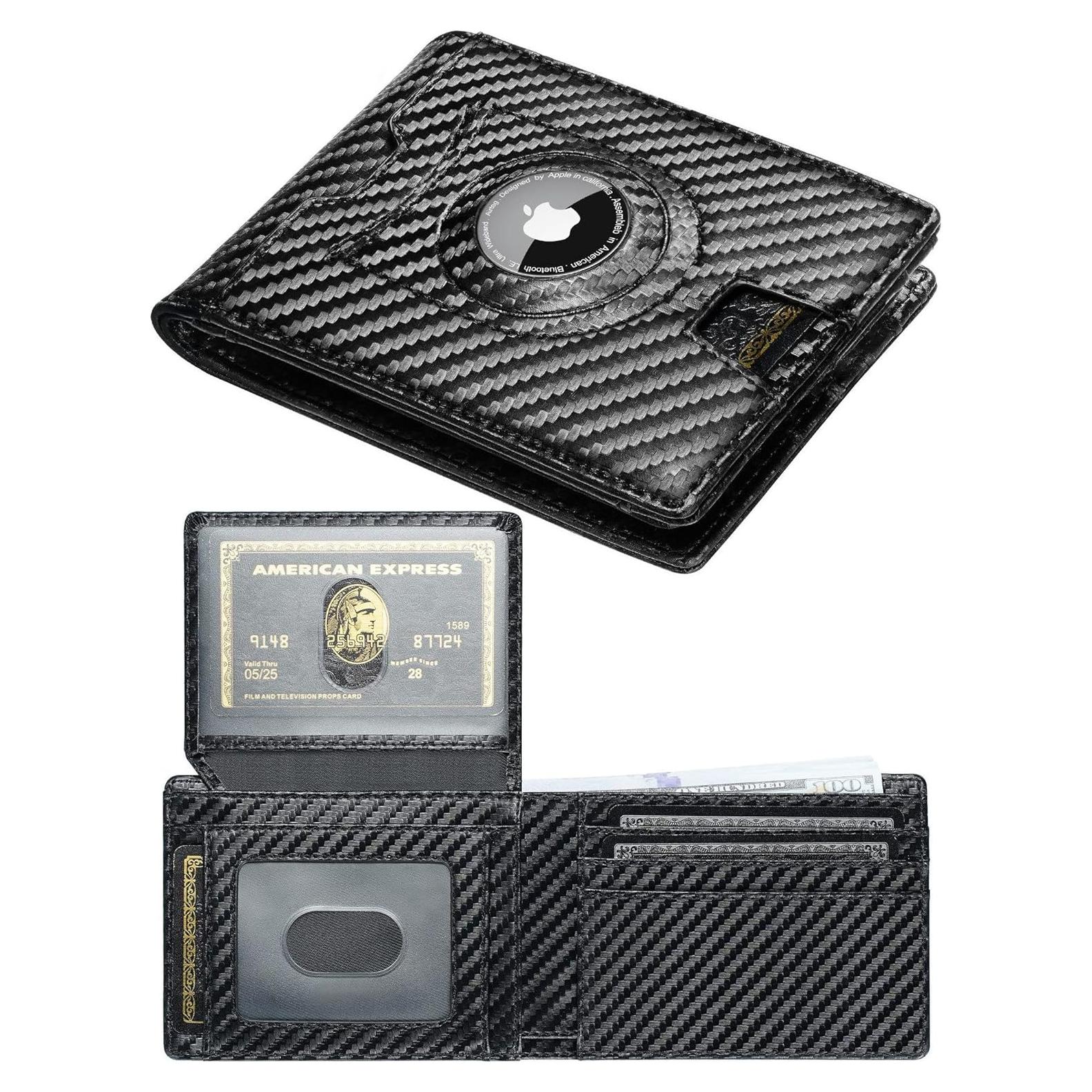 Cartera Airtag Furid para Hombres Minimalista - 11 Tarjetas