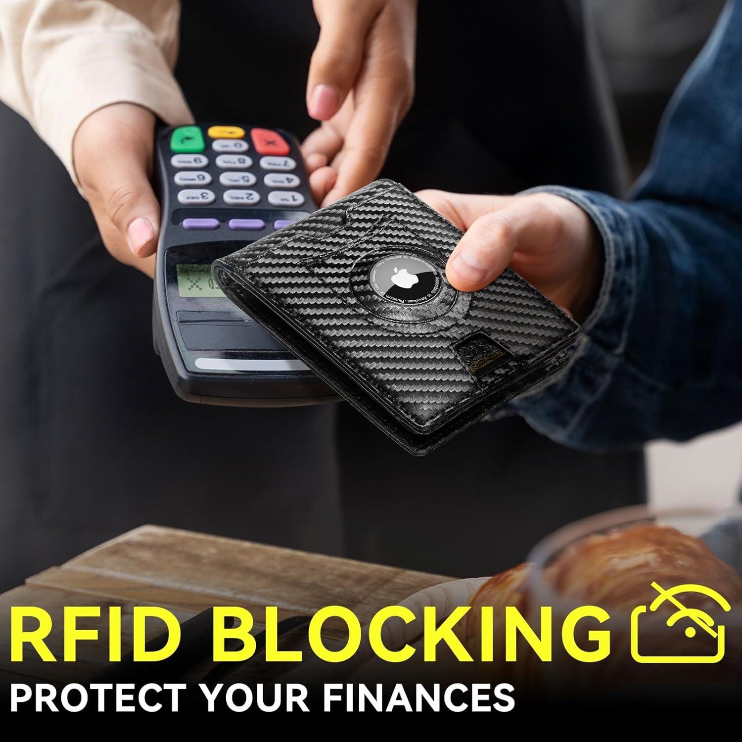 Cartera Airtag Furid para Hombres Minimalista - 11 Tarjetas