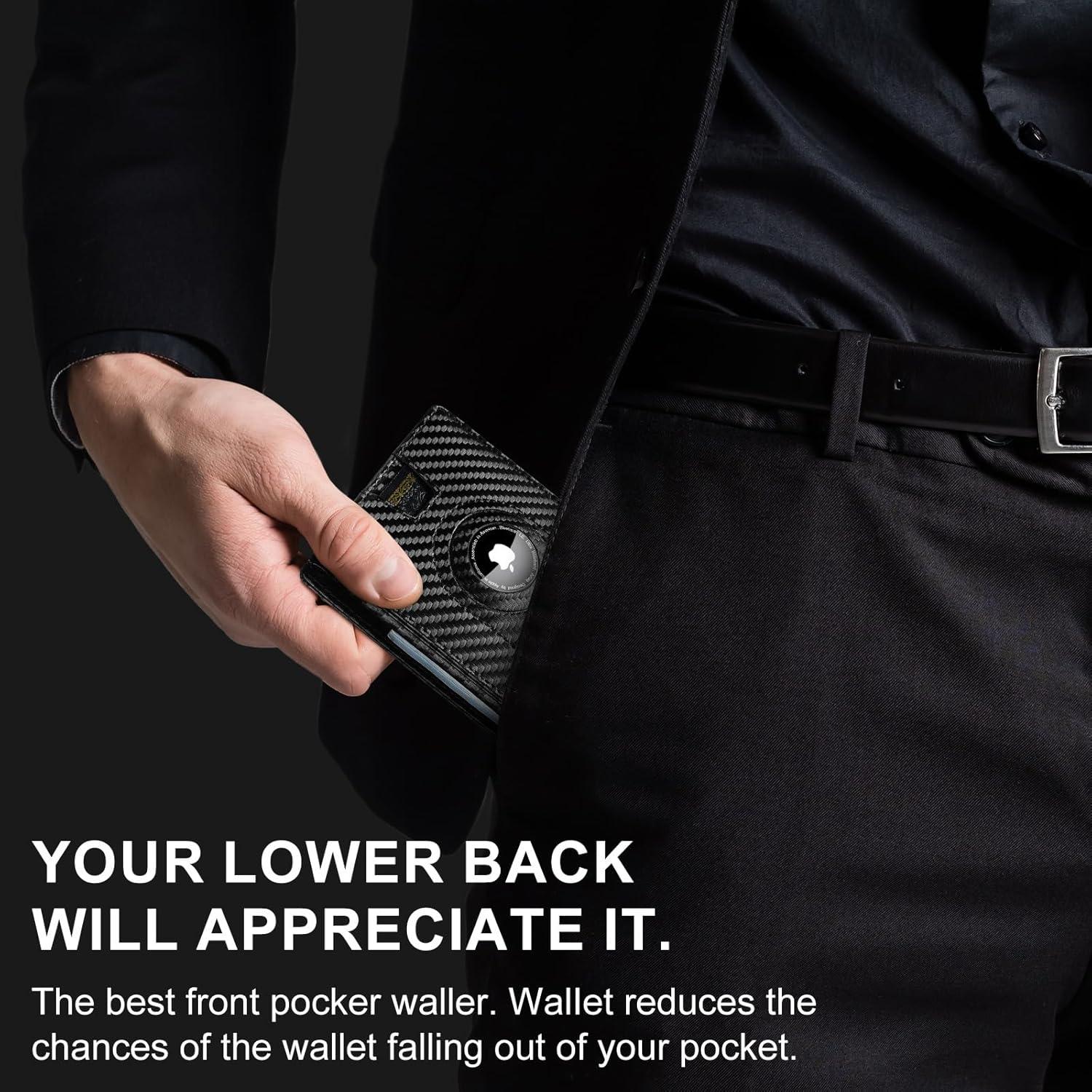 Cartera Airtag Furid para Hombres Minimalista - 11 Tarjetas