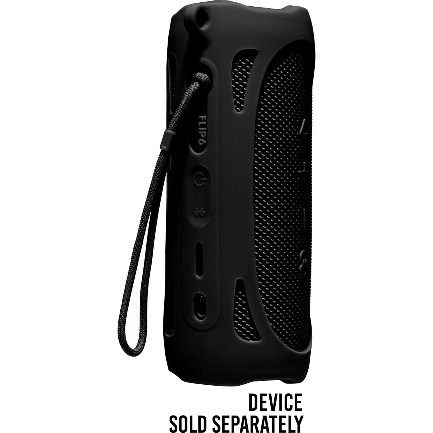 Funda de Silicona Alltravel para Altavoz JBL Flip 6 - Negro