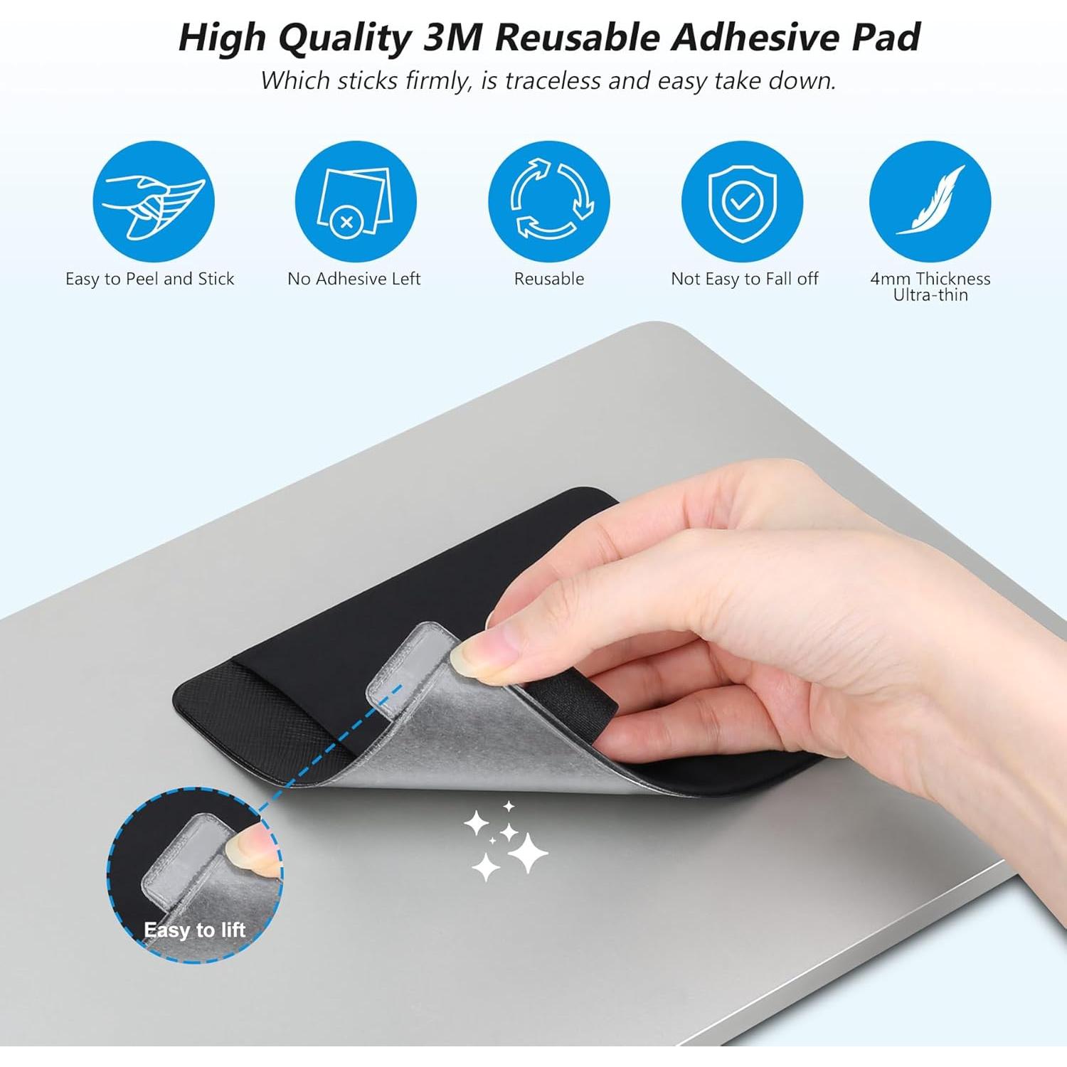 Funda Adhesiva para SSD Lacdo - Soporte Portátil Negro