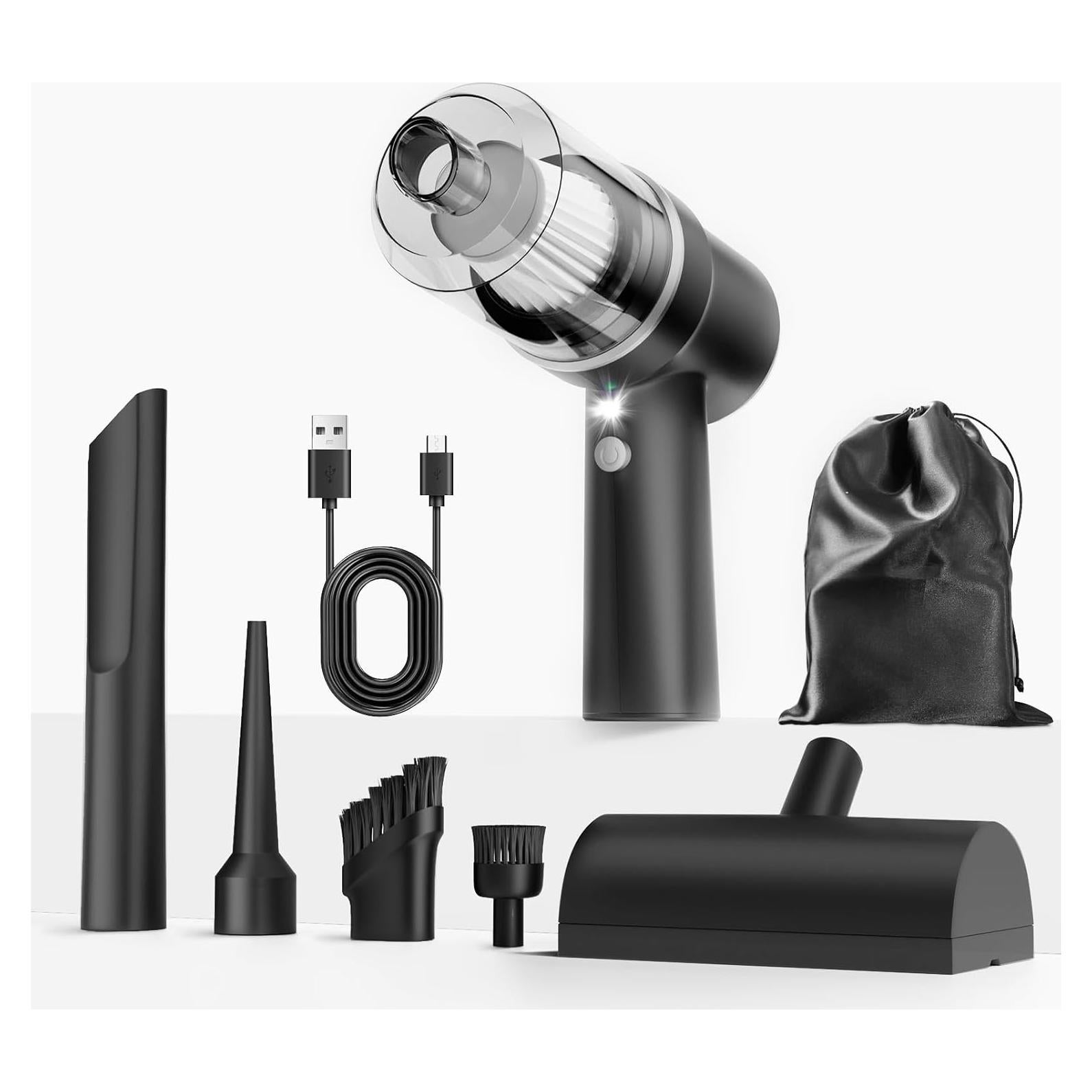 Aspiradora de Mano Inalámbrica ArCodivei 120W 15000Pa con Luz LED