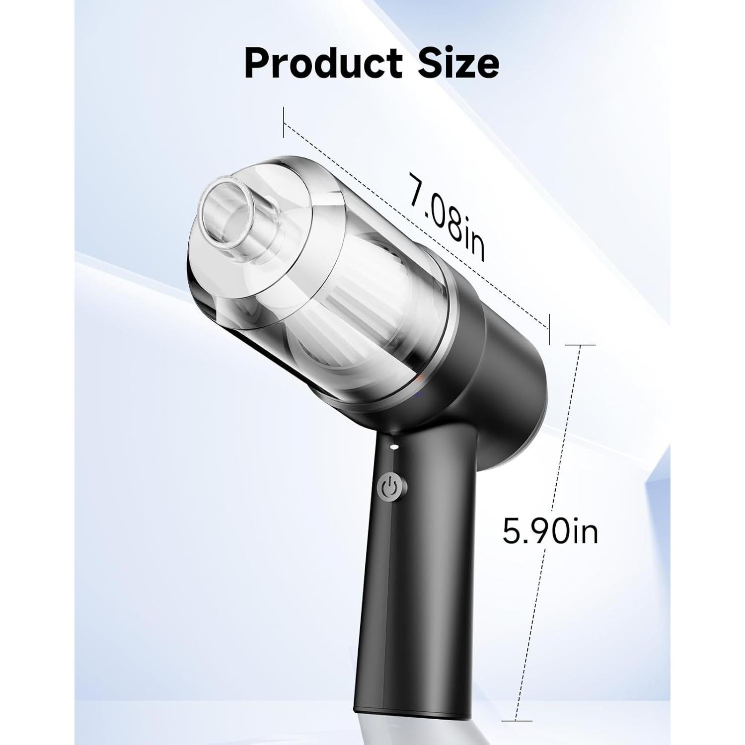 Aspiradora de Mano Inalámbrica ArCodivei 120W 15000Pa con Luz LED