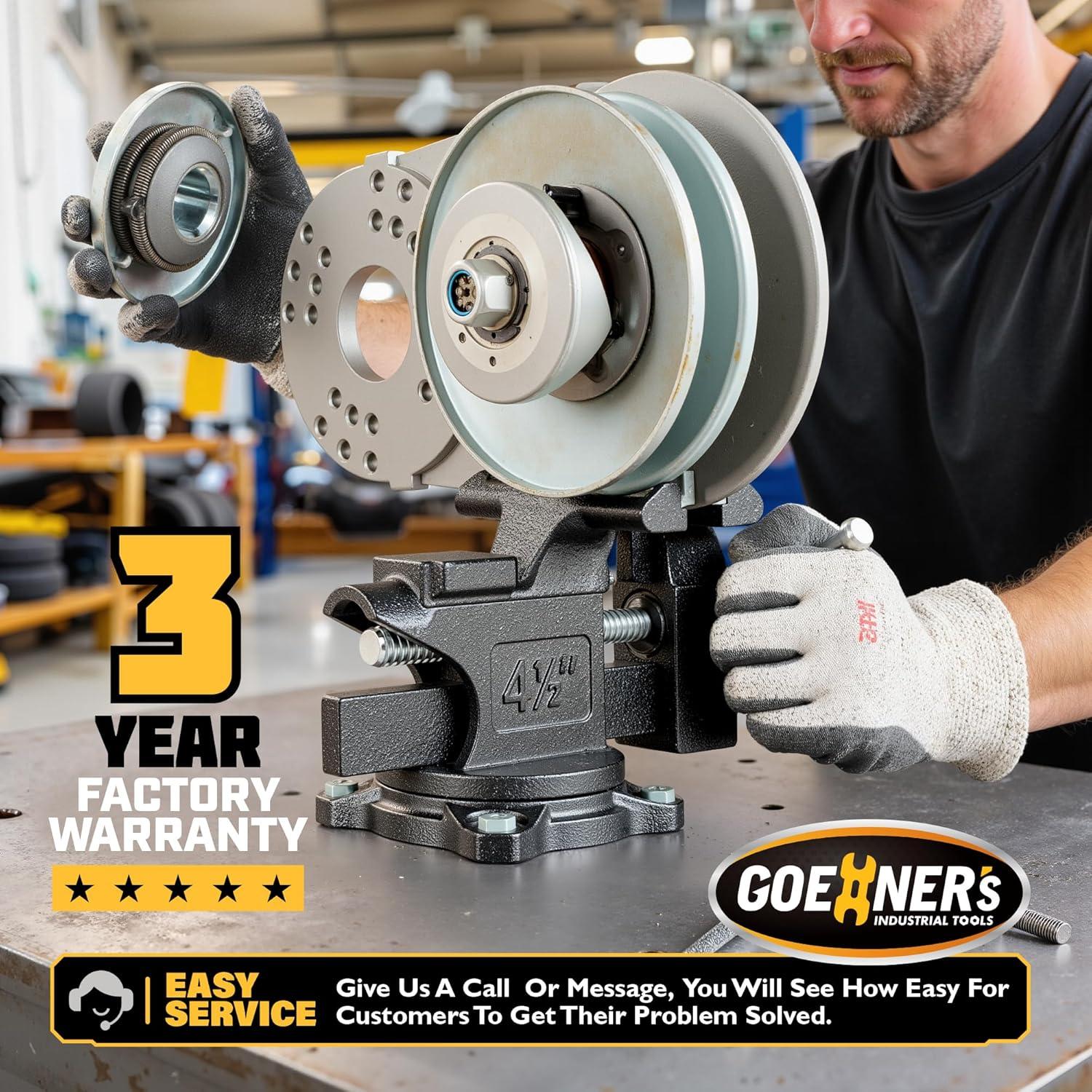 Prensa de Banco Gottinfurt 4.5" Acero Forjado 2495 kg