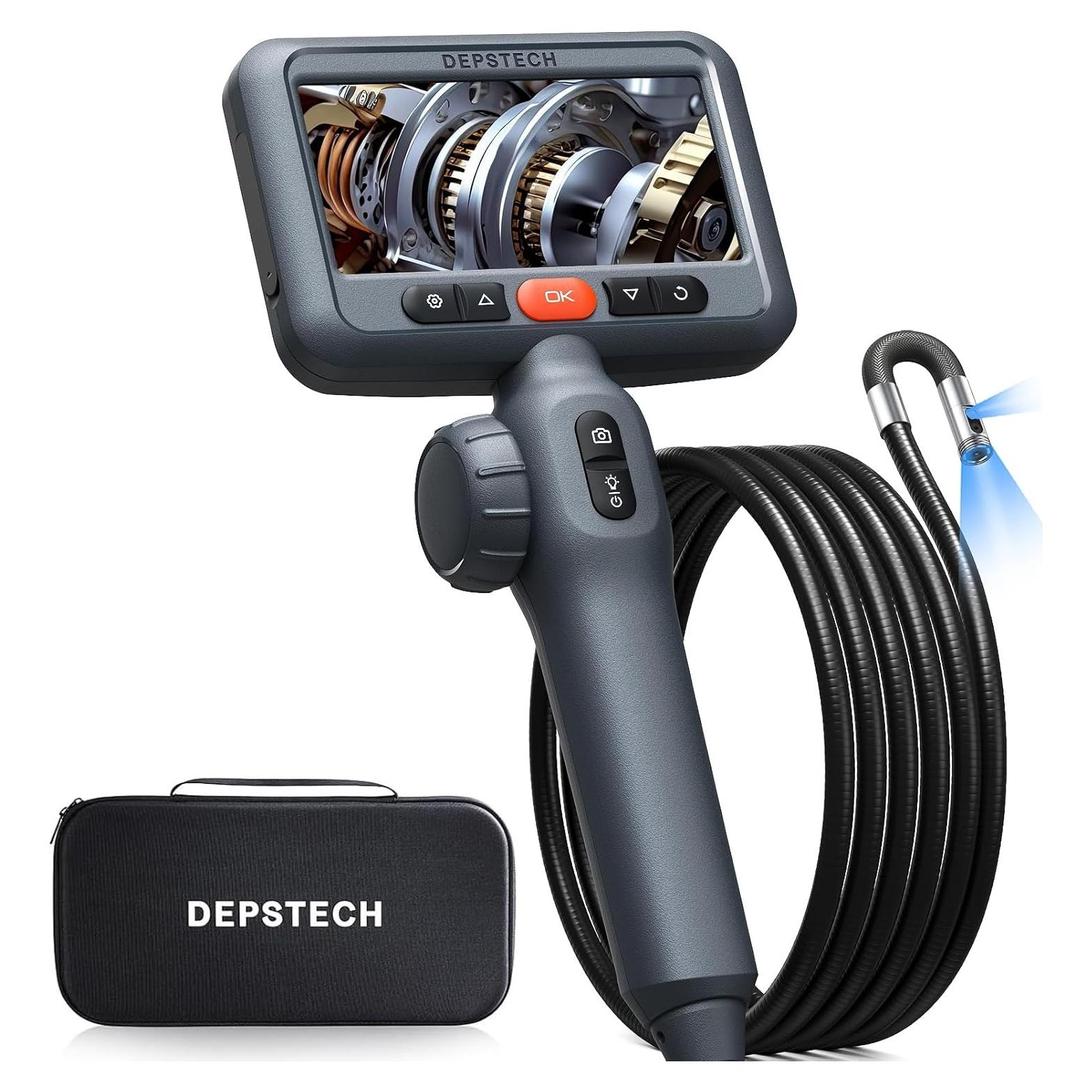 Cámara de Borescopio DEPSTECH DS650 Doble Lente 1080P 1.52m