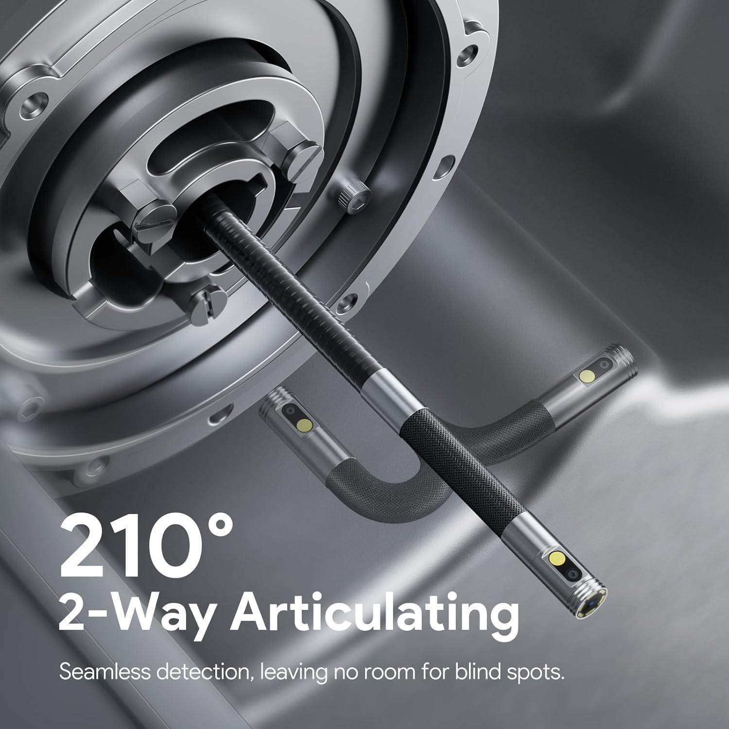 Cámara de Borescopio DEPSTECH DS650 Doble Lente 1080P 1.52m