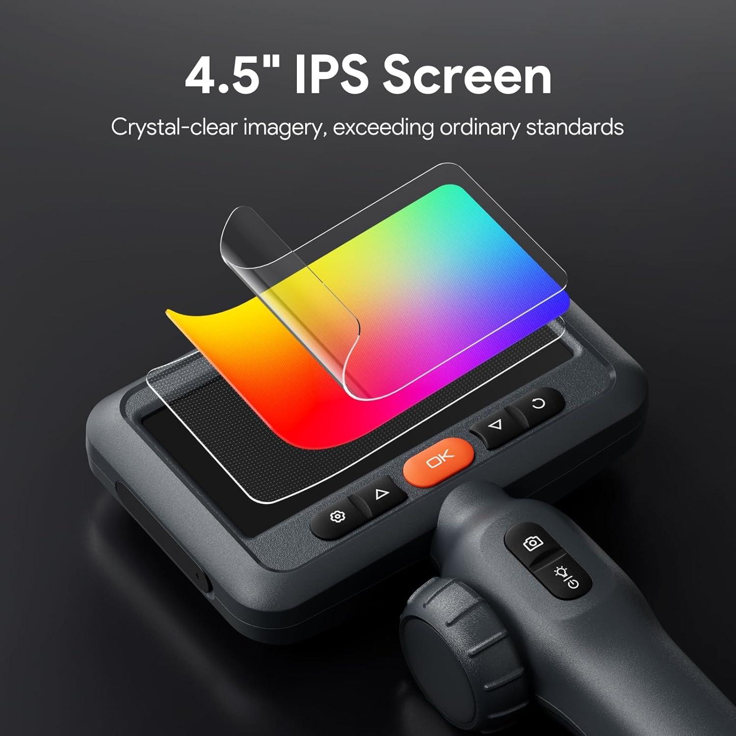 Cámara de Borescopio DEPSTECH DS650 Doble Lente 1080P 1.52m