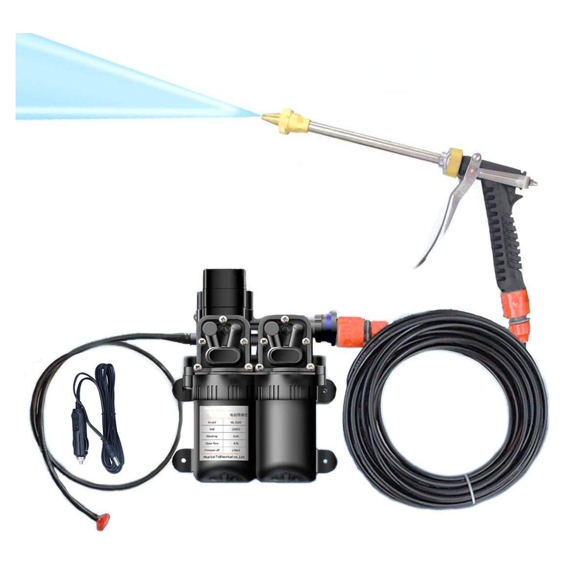 Lavadora a Presión Portátil CR TSTALS 12V 130 PSI Doble Bomba