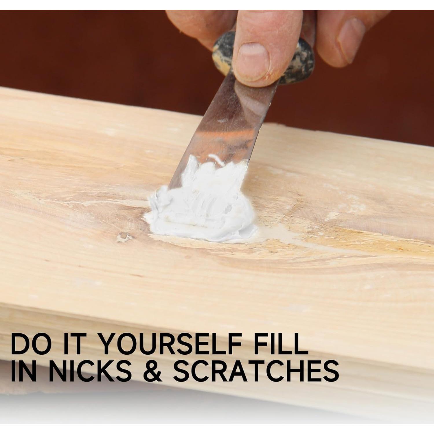 Masilla para Madera Mollor 1kg Blanca Multiusos Reparación