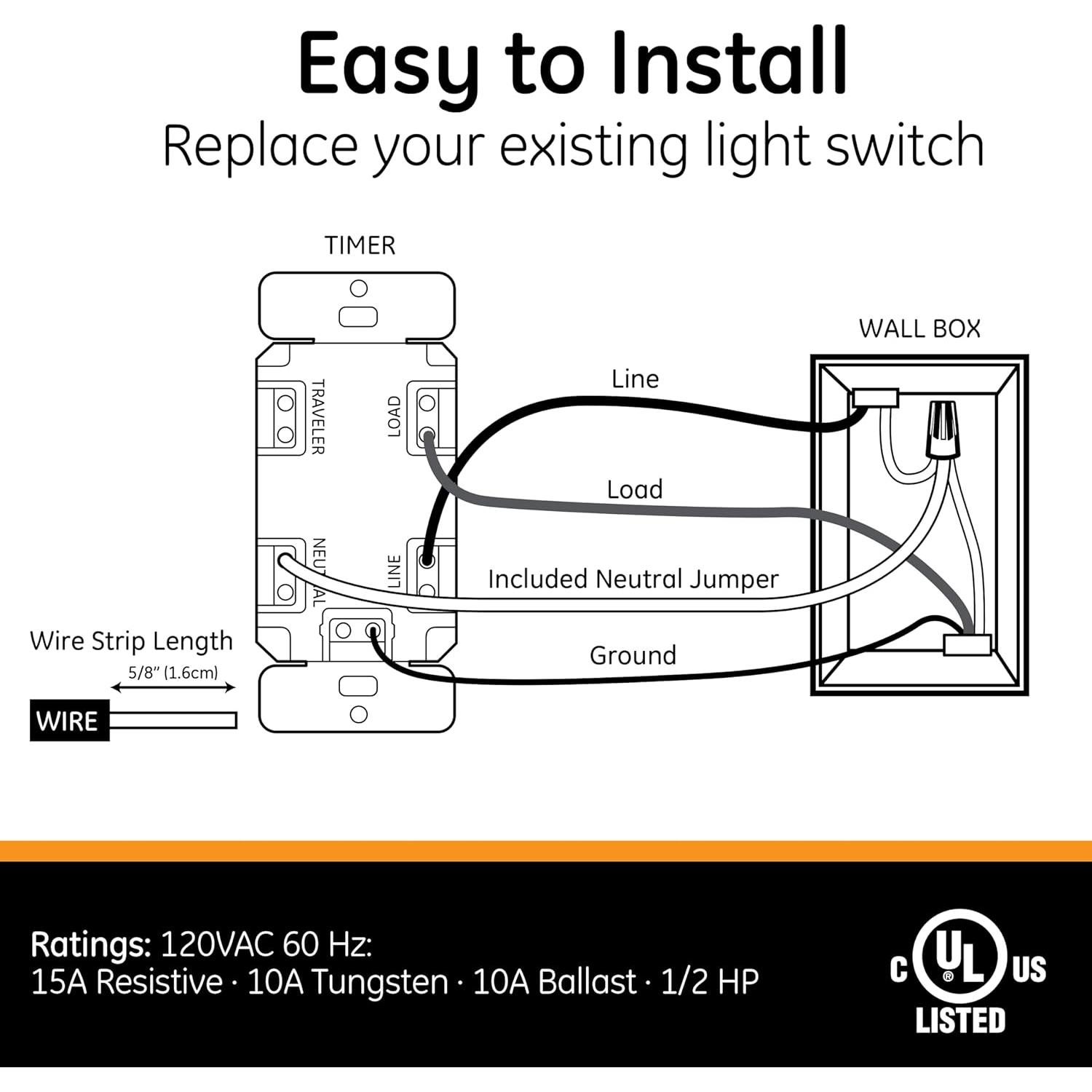 Temporizador Digital GE SunSmart 7 Días - Programable, Blanco