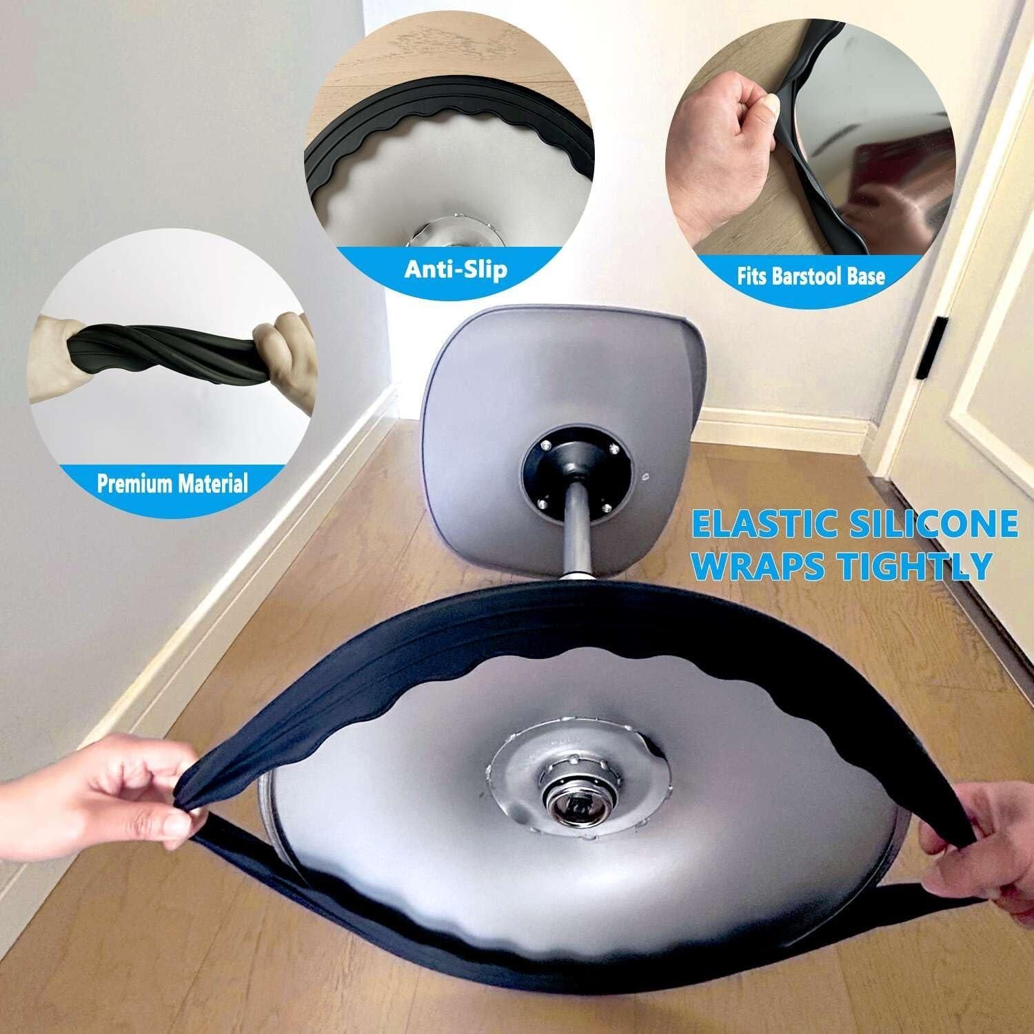 Protectores de Piso para Taburete de Bar Runspich 2 Pcs Silicona