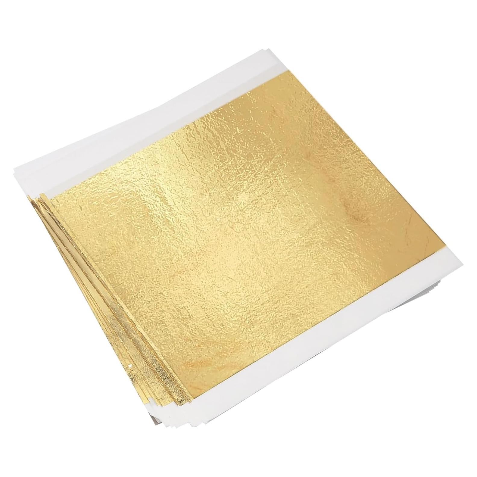 Hojas de Foil de Oro REDANHA 120pcs 14x14cm Manualidades