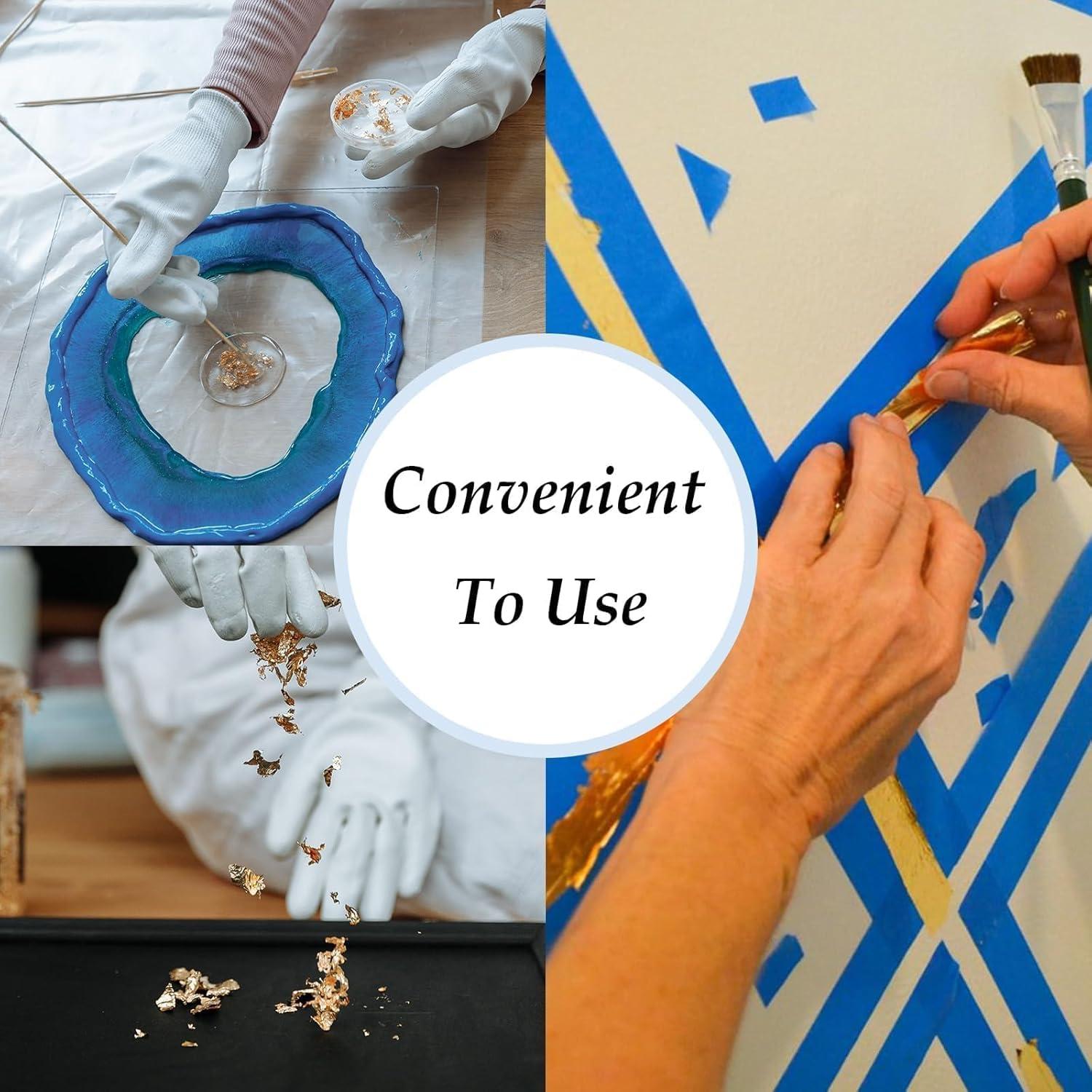 Hojas de Foil de Oro REDANHA 120pcs 14x14cm Manualidades