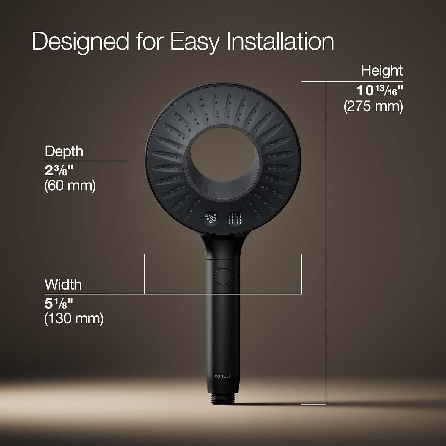 Ducha de Mano KOHLER SpaViva 1.75 GPM Negro Mate