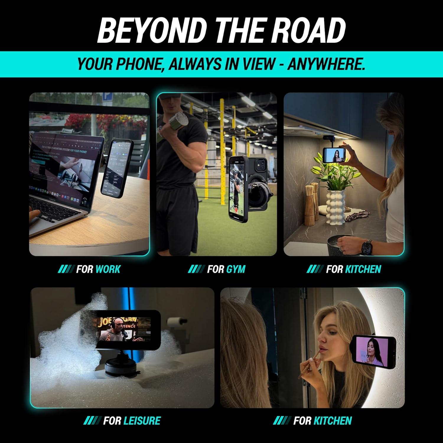 Soporte de Teléfono Magnético CARMOUNT Clutch-X One 360°