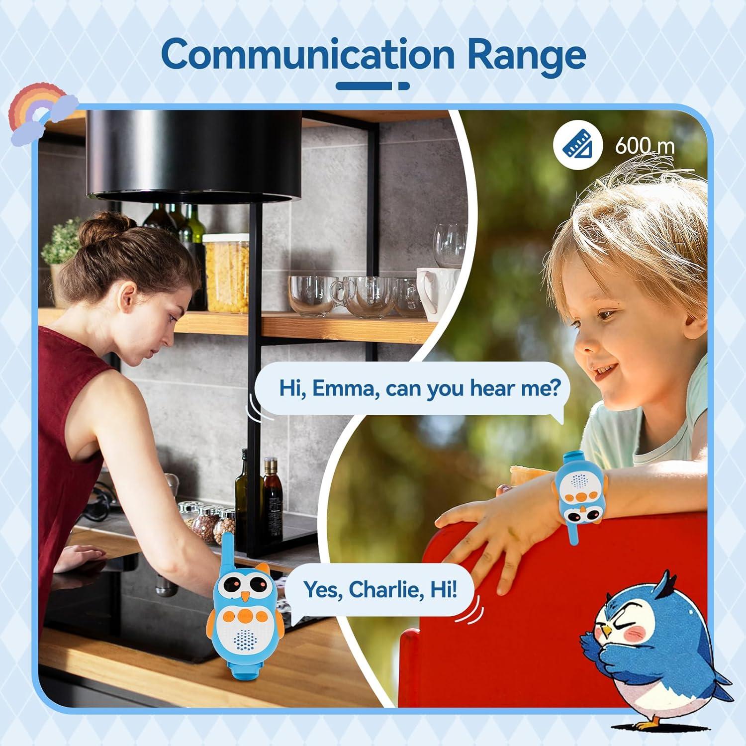 Walkie Talkies Retevis RT30W para Niños Recargables 600m