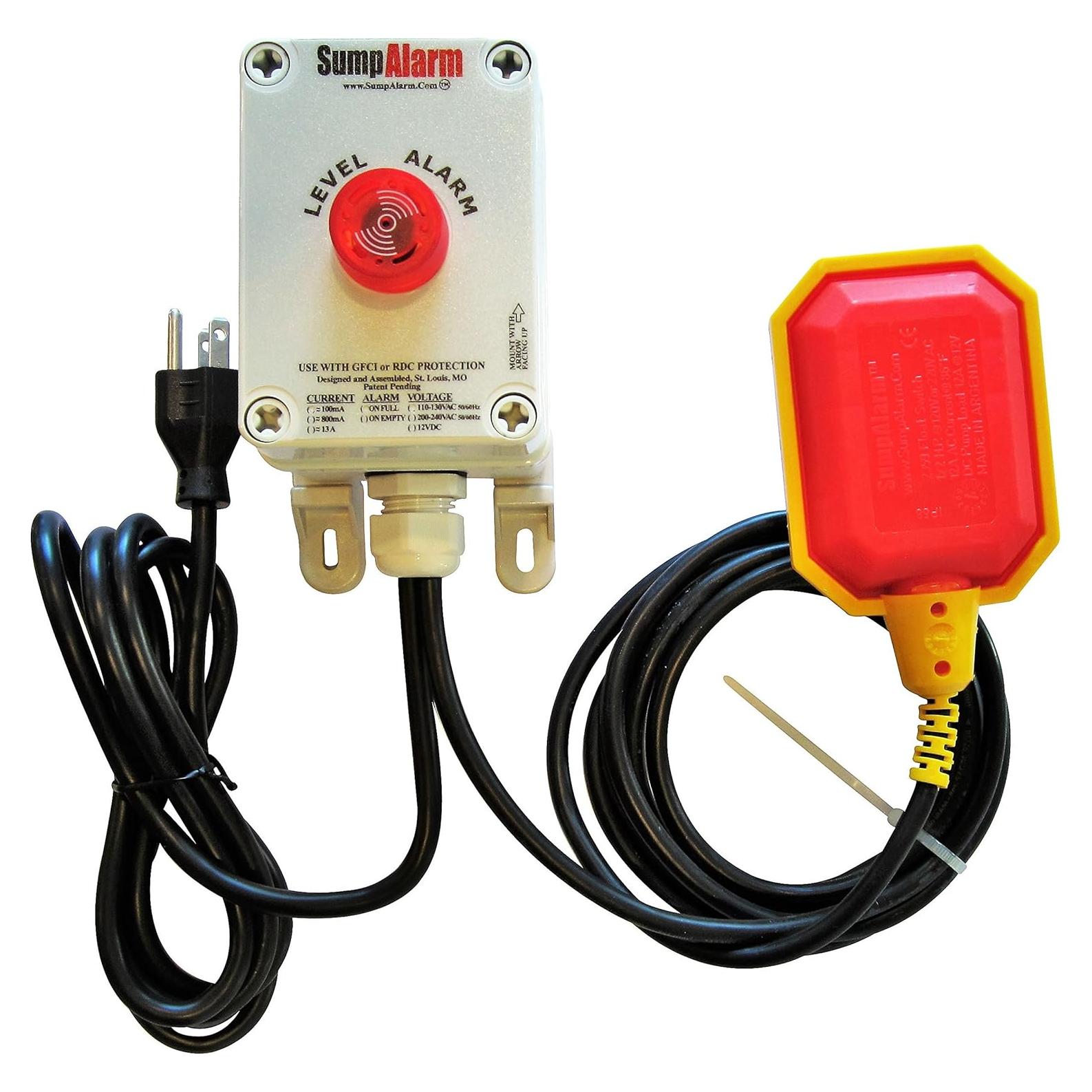 Alarma de Agua Alta Sump Alarm 90dB con Flotador 3m