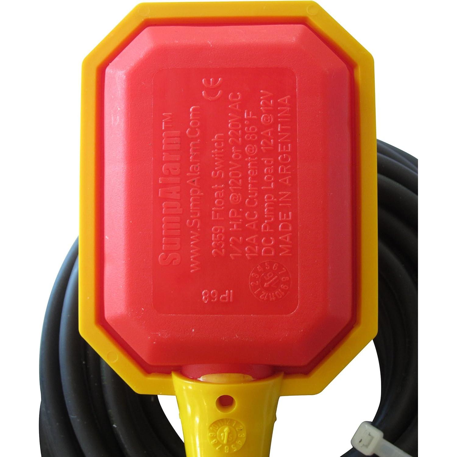 Alarma de Agua Alta Sump Alarm 90dB con Flotador 3m