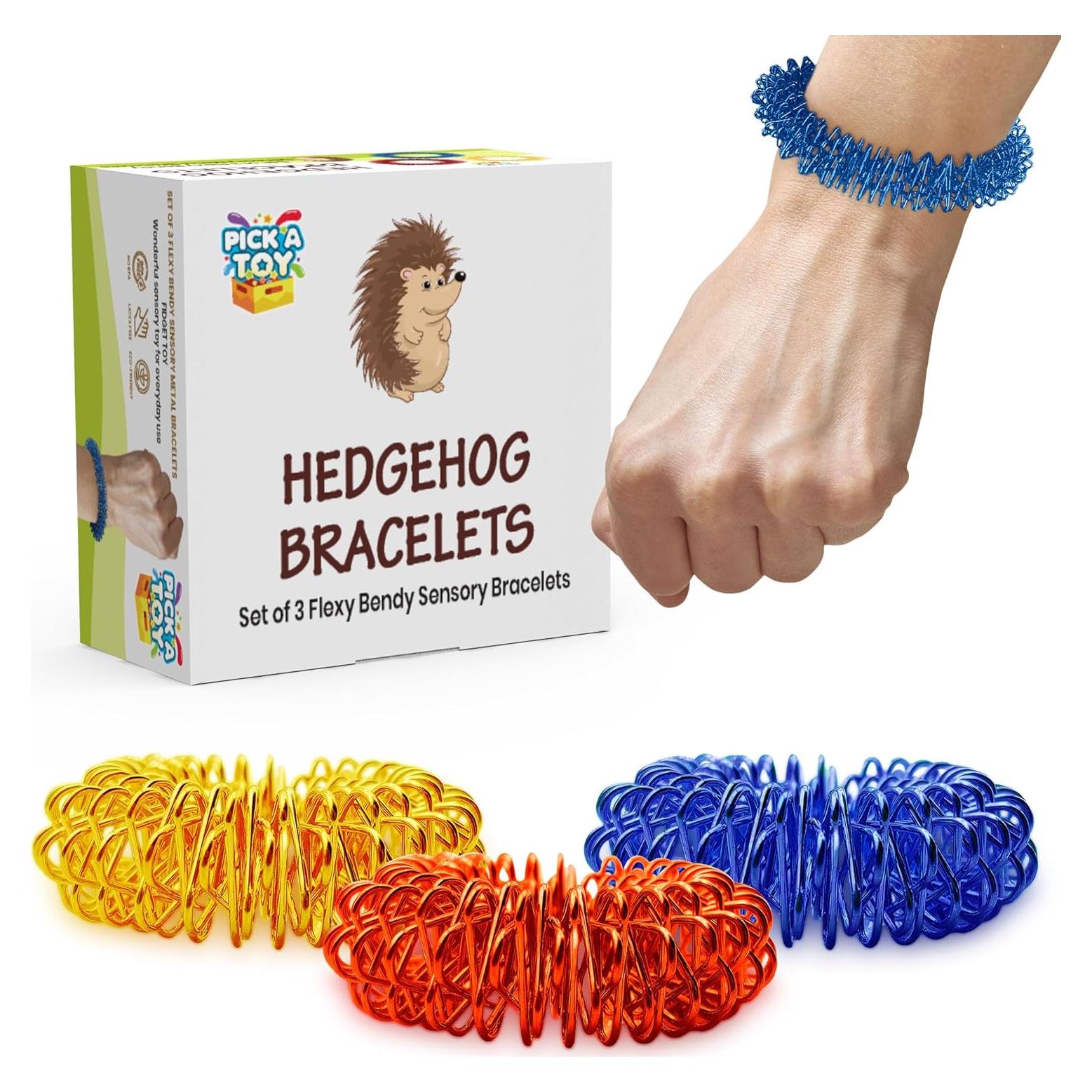 Juego de Juguetes Sensoriales Fidget Pick A Toy - 3 Pulseras Silenciosas