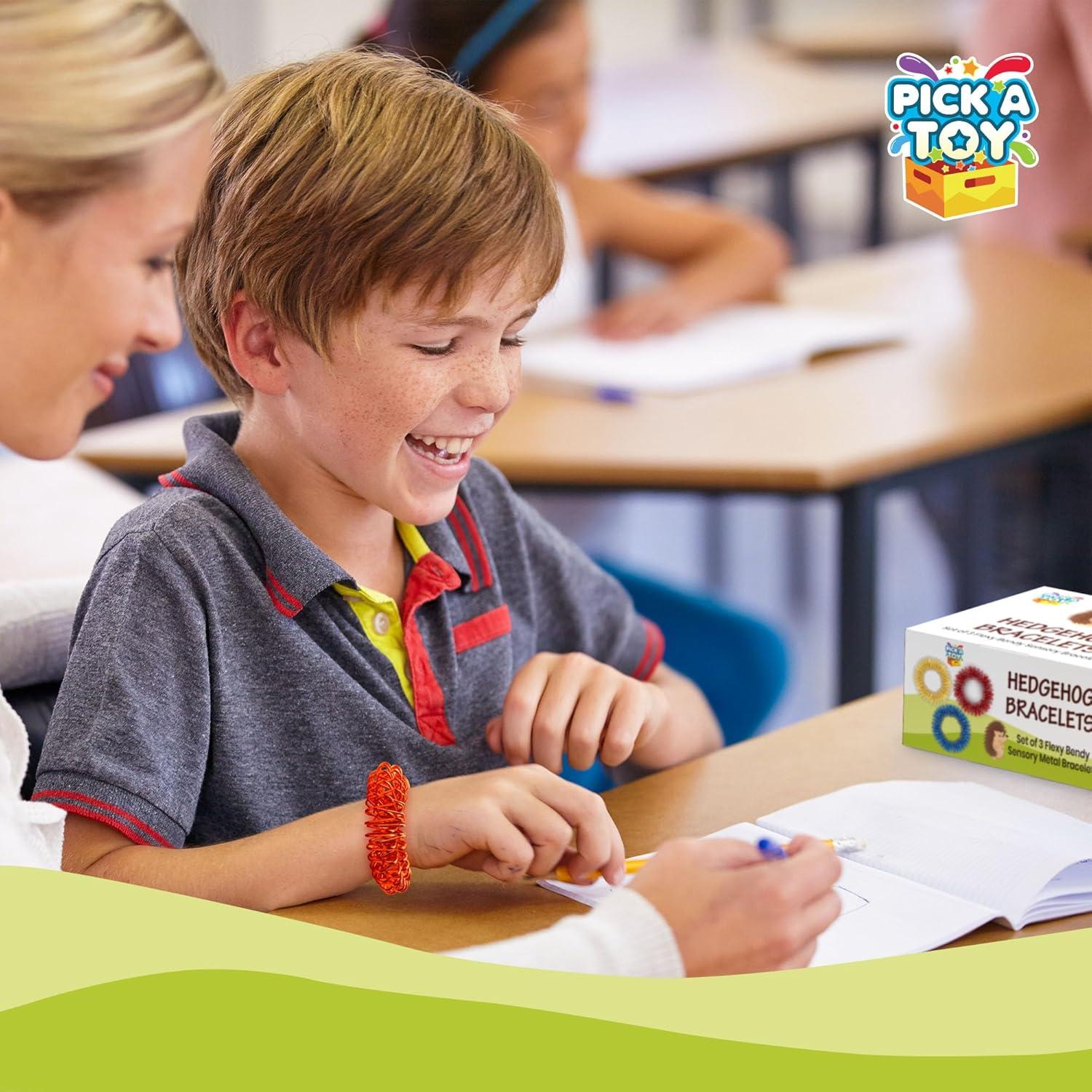Juego de Juguetes Sensoriales Fidget Pick A Toy - 3 Pulseras Silenciosas