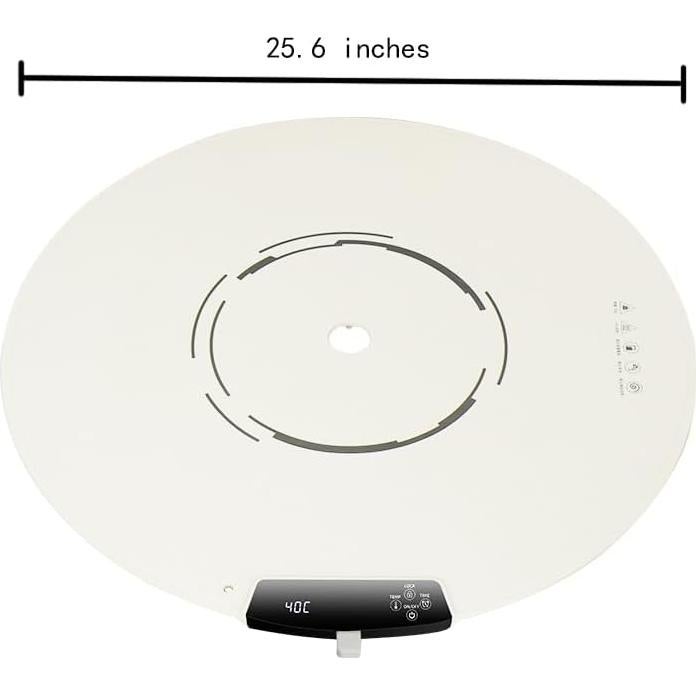 Bandeja Calentadora Eléctrica Quincry Redonda 65cm 9 Niveles