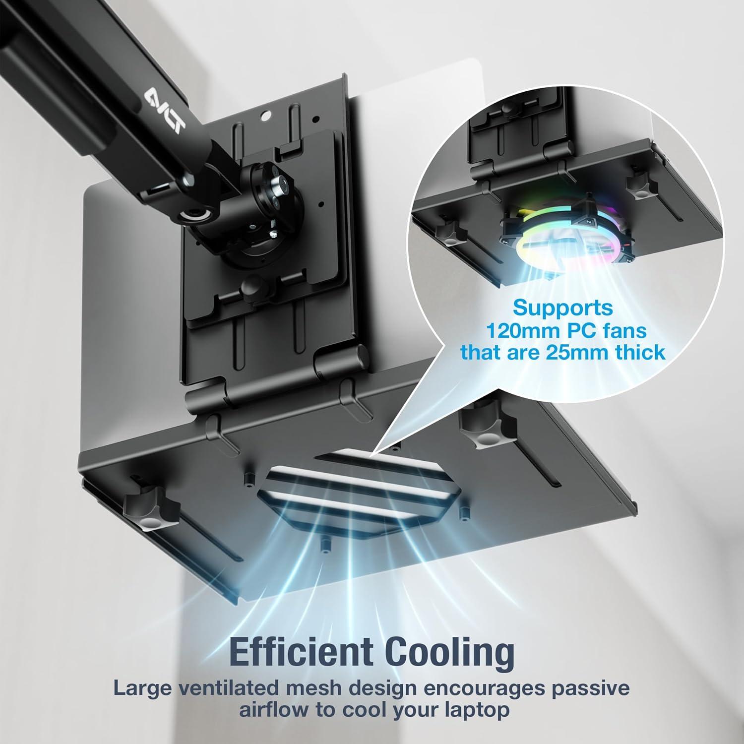 Bandeja Ajustable para Laptop AVLT hasta 43 cm - Negro