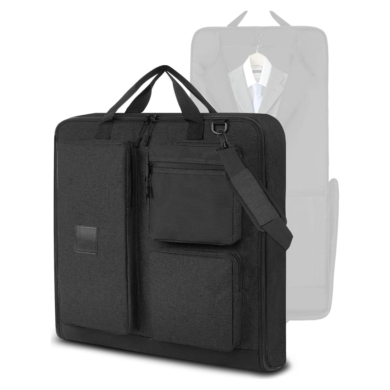 Bolsa de traje de viaje OPOALO 45" Negro para cabina