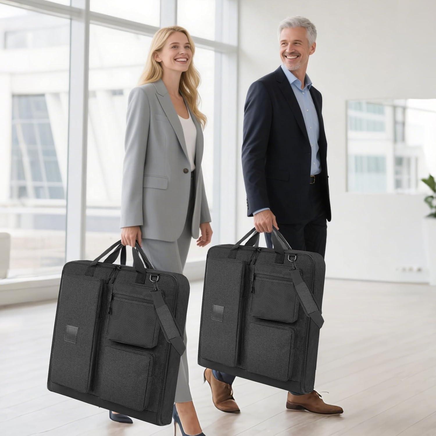 Bolsa de traje de viaje OPOALO 45" Negro para cabina