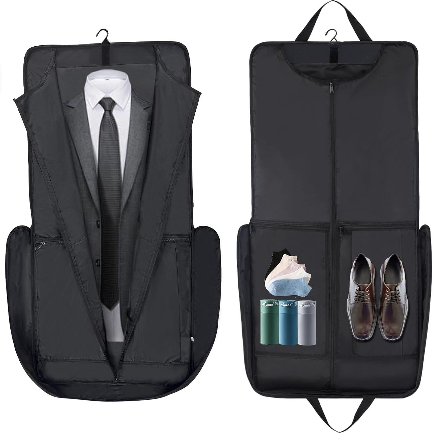 Bolsa de traje de viaje OPOALO 45" Negro para cabina