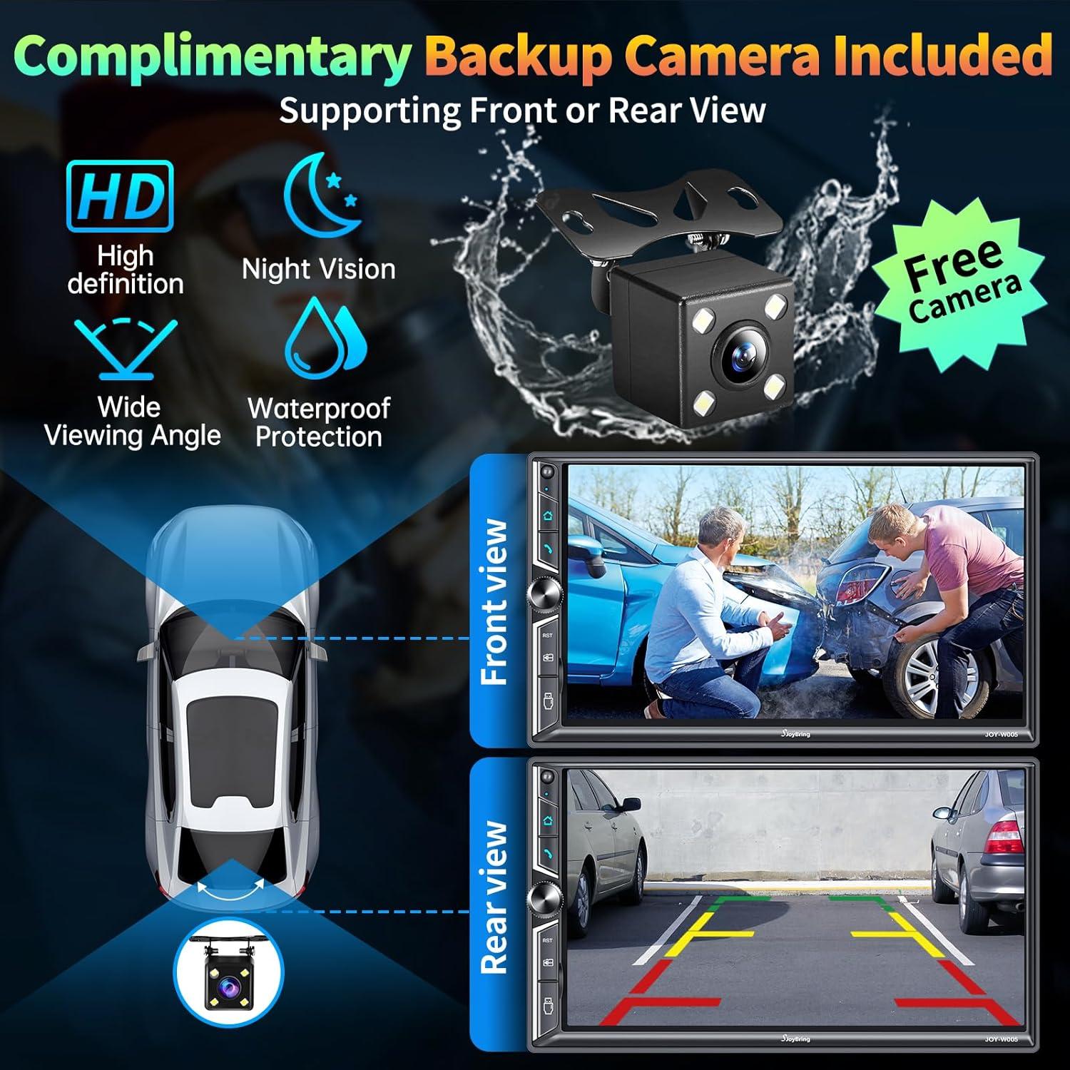 Estéreo de Coche Double Din SJOYBRING JOY-W005 7" Bluetooth