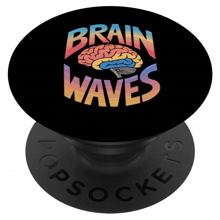 PopSockets Adhesivo PopGrip Olas Cerebrales Diseño Caricatura