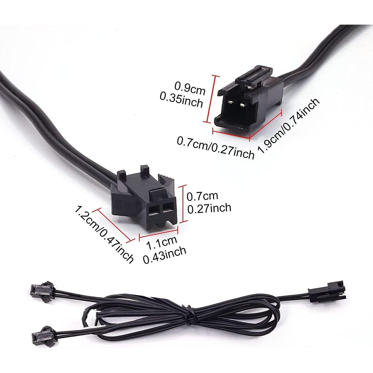 Conector Divisor de Extensión 1 Masculino a 2 Femeninos Ourbest