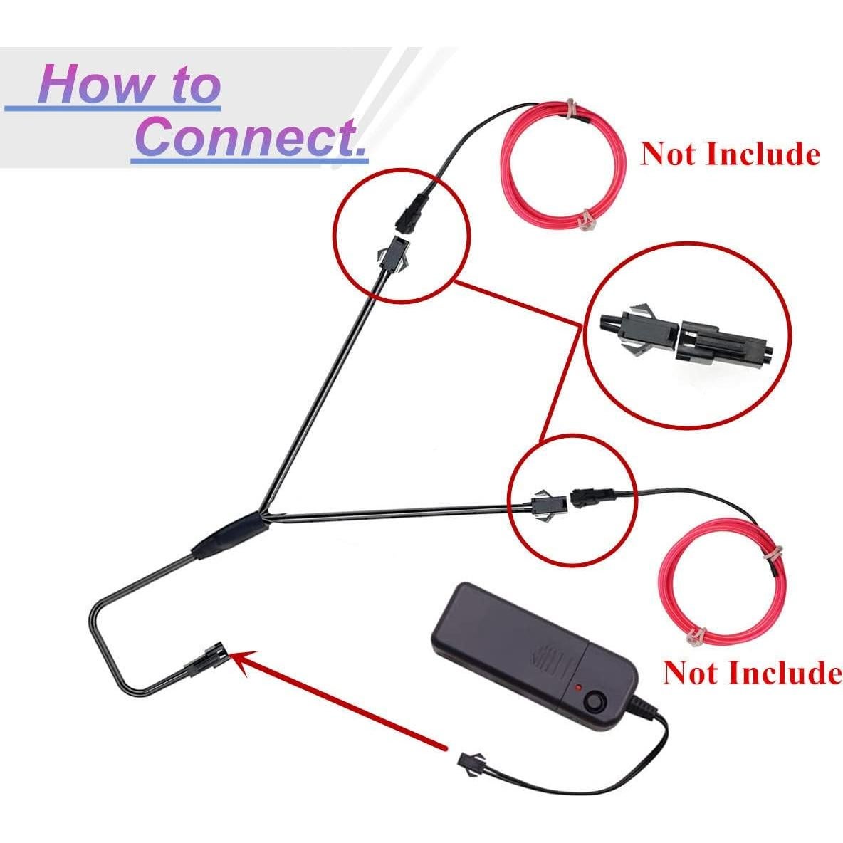 Conector Divisor de Extensión 1 Masculino a 2 Femeninos Ourbest