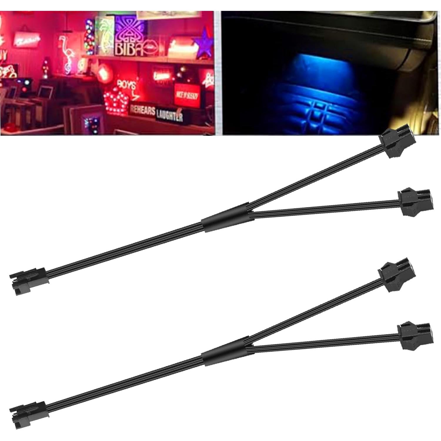 Conector Divisor de Extensión 1 Masculino a 2 Femeninos Ourbest