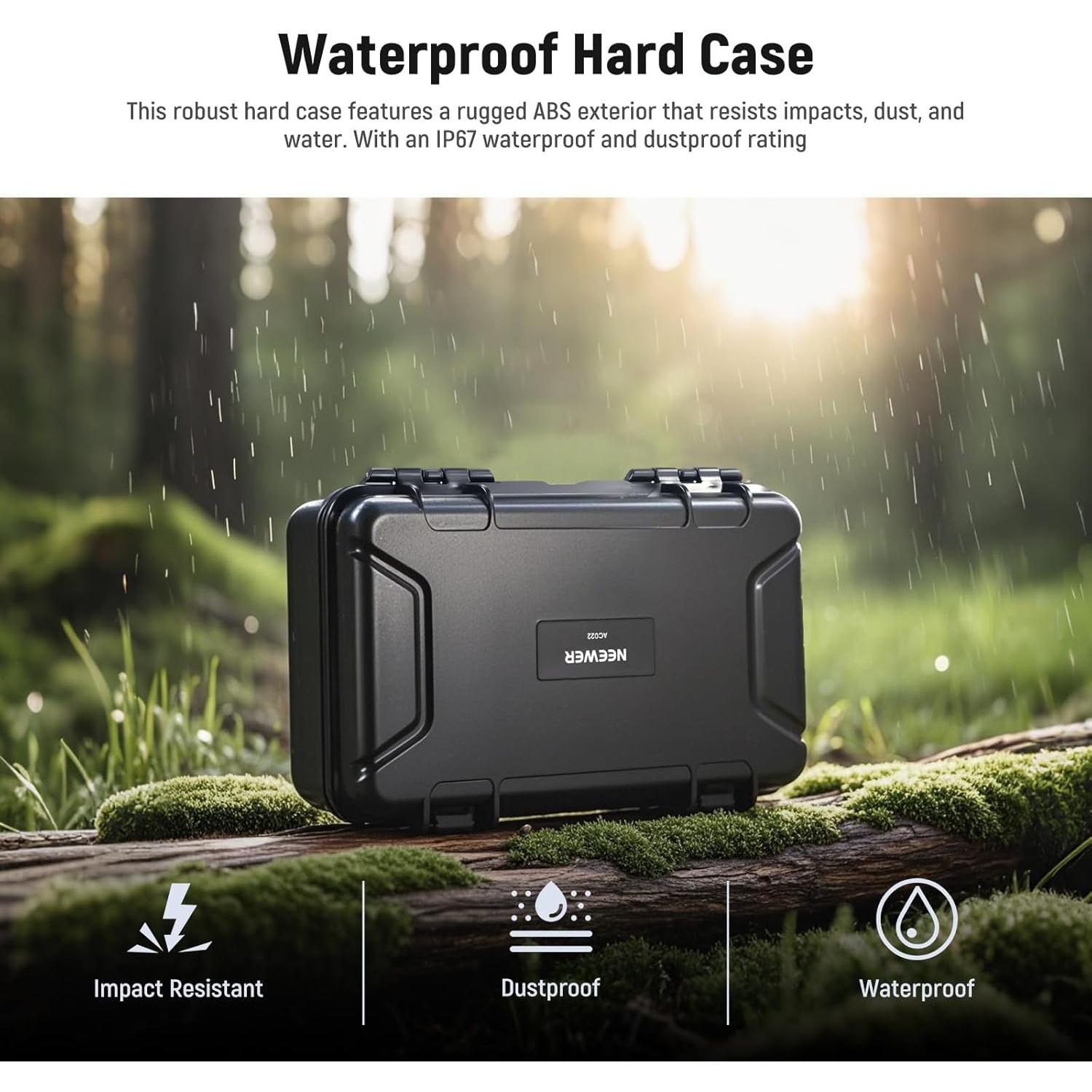 Funda Dura NEEWER para DJI Osmo Pocket 3, Impermeable IP67