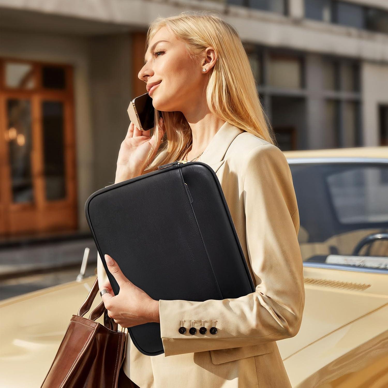 Funda para portátil LOVEVOOK 14" Cuero PU Impermeable