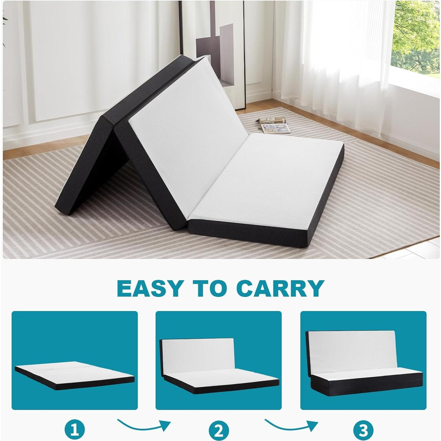 Almohadilla de Camping Plegable DUMOS 203x152 cm 3 cm Espuma