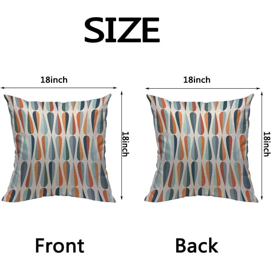 Funda de Almohada HOSNYE 40x40 cm Lino Moderno Retro