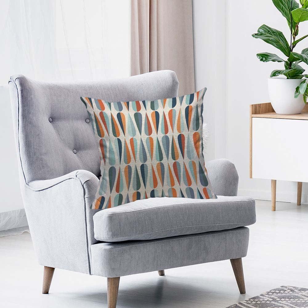 Funda de Almohada HOSNYE 40x40 cm Lino Moderno Retro