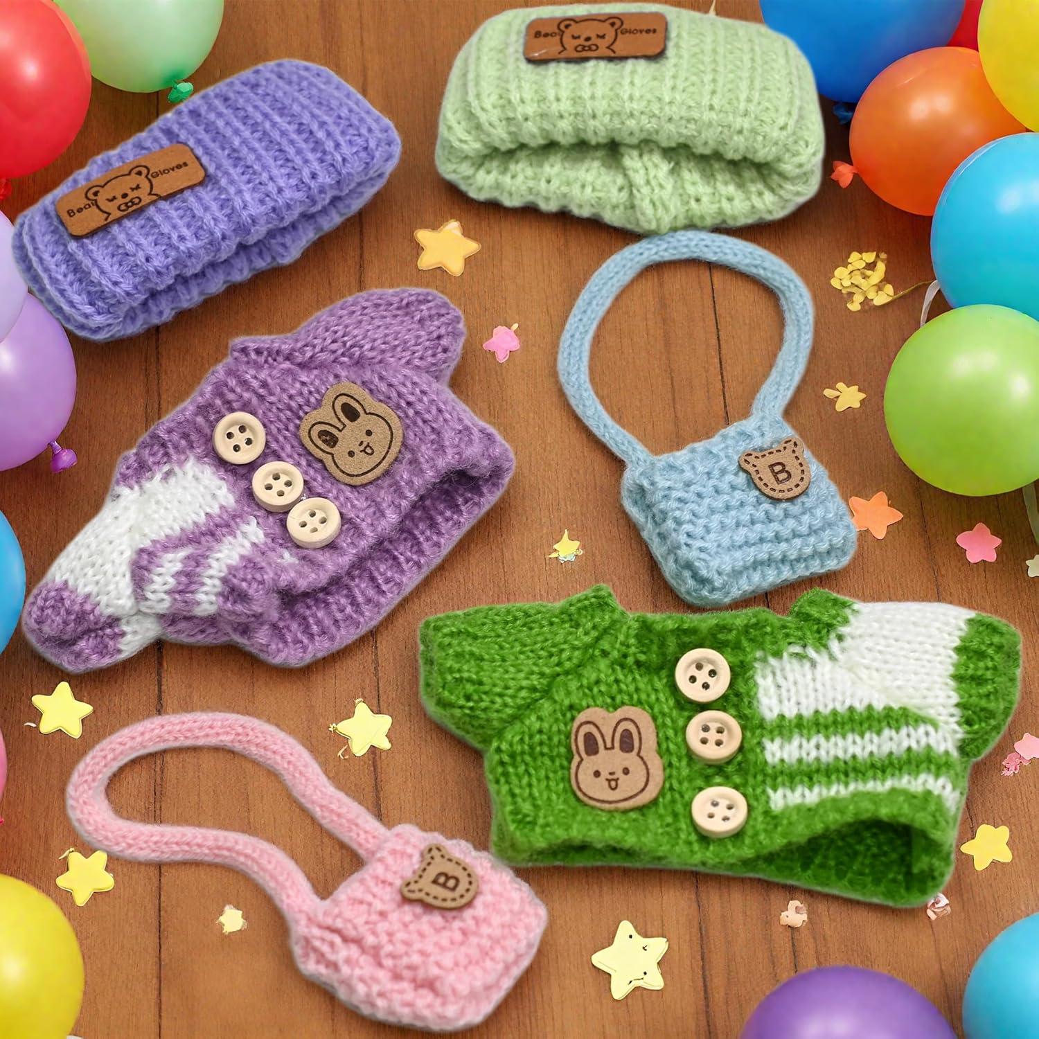 Conjunto de Ropa de Ganchillo para Muñecas 15/17cm - Azul