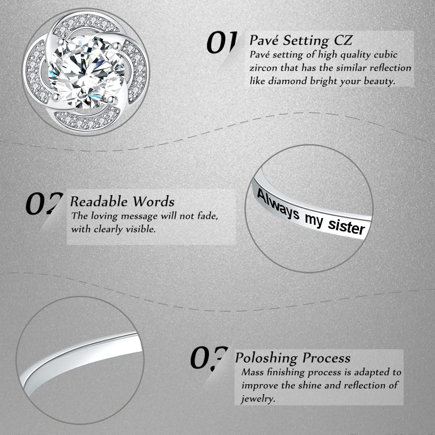 Pulsera Bangle Aihitero para Hermana - Regalo Día de la Madre