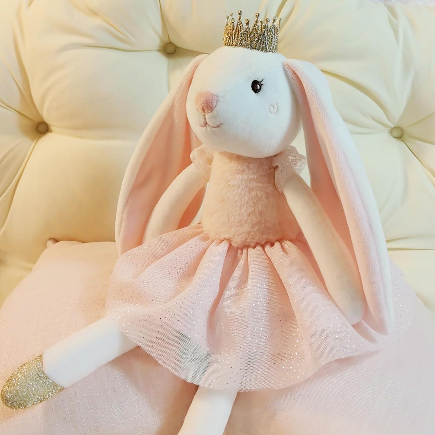 Conejo de Peluche Rosa Mikee Fluffie 39.9 cm Princesa